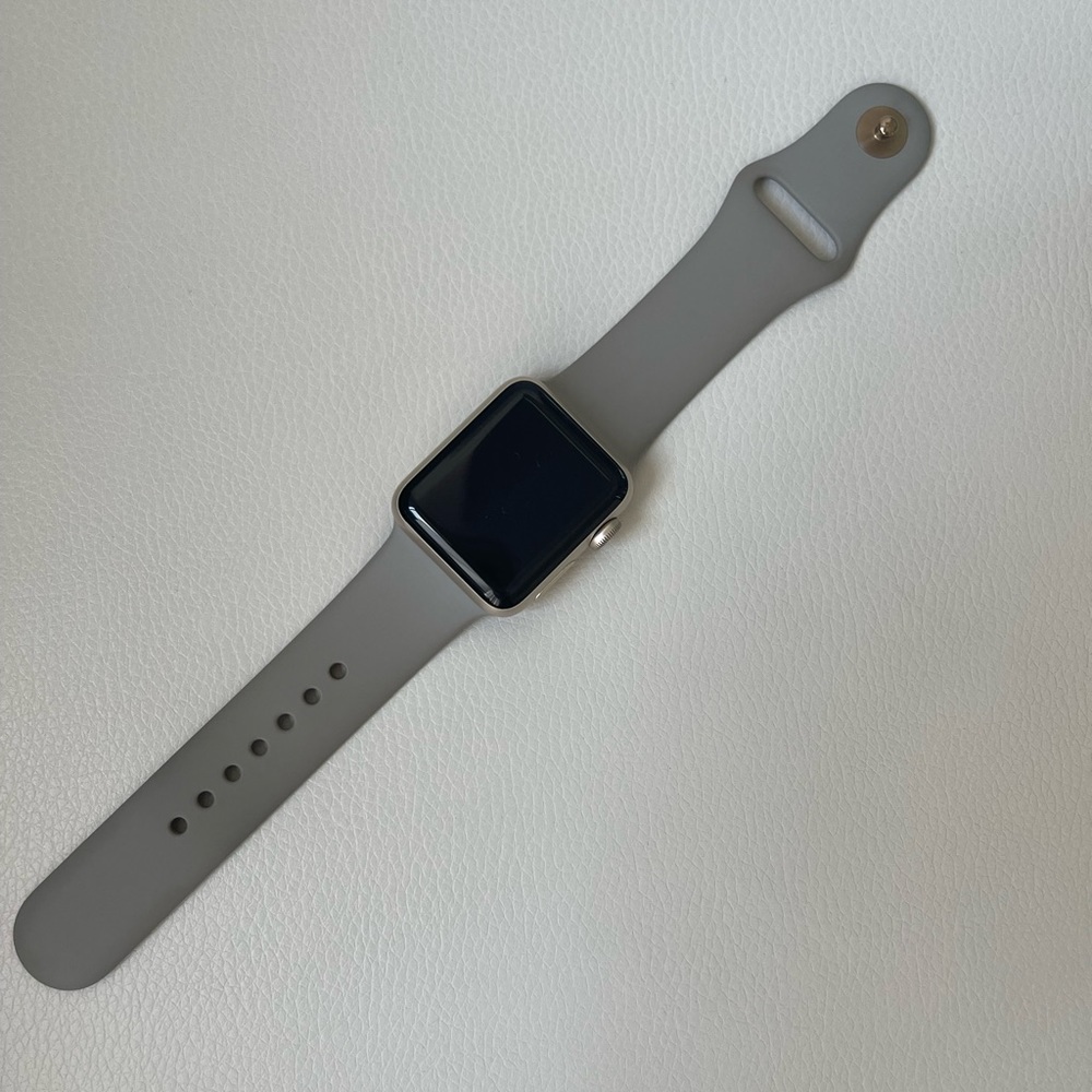 Apple watch grey gold series 2, aluminum case, 38 mm